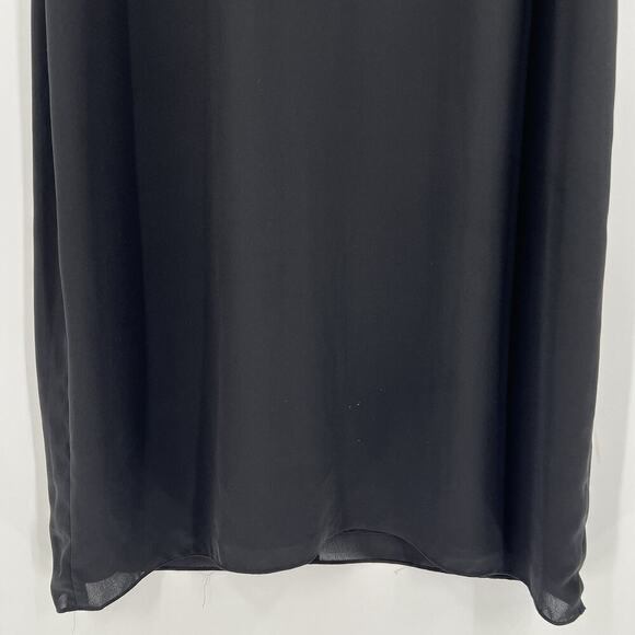 Aritzia Babaton Ruffle Short‎ Cap Sleeves Burt Mini Shift Dress Black Size Large - Picture 3 of 10